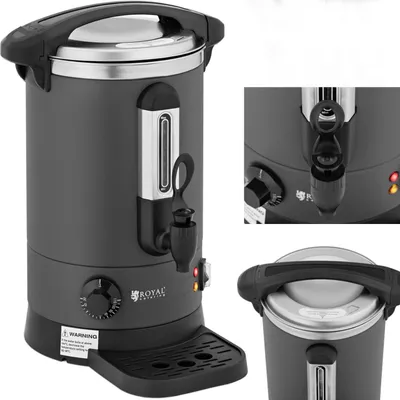 Obrázek produktu pro Expondo Royal Catering Rychlovarná konvice – 6,1 l – 1500 W – odkapávací miska – šedá