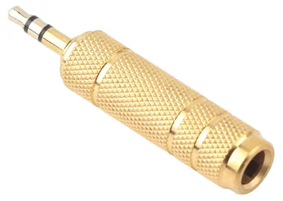 Obrázek produktu pro Adaptér pro sluchátka: 3,5mm samec na 6,5mm samice (stereo)