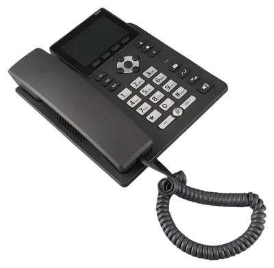 Zdjęcie produktu dla Telefon dwumodowy 2,4 GHz/5G/Wi-Fi/PSTN/IP z kolorowym ekranem 3,5 cala, zasilaniem POE, funkcją głośnomówiącą, dwoma portami RJ45 1000 Mb/s, wtyczką UE 100–240 V
