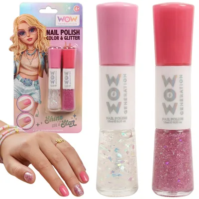 Produktbild von WOW Generation Nagellack-Set, sicherer 2-in-1 Nagellack für Kinder ab 4 Jahren