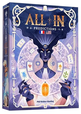 Zdjęcie produktu dla Asmodee: Gra karciana "All In! Predictions" – gra strategiczna