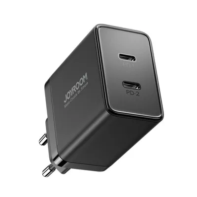 Zdjęcie produktu dla Szybka ładowarka Joyroom JR-TCF09 2x USB-C 40W - czarna