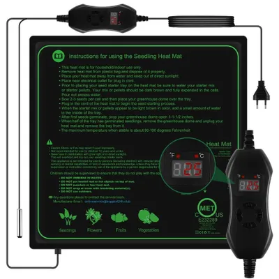 Obrázek produktu pro Topení pro semenáčky - 52 x 52 cm - 70 W - Nastavitelné 20 až 45 °C - Voděodolné