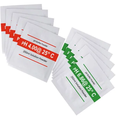 Produktbild von Professionelles 10er-Set pH-Kalibrierlösungen, Hochpräzise pH 4.00 & pH 6.86 Pufferlösung, Maximale Leistung für Ihr pH-Meter