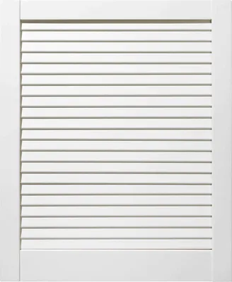 Produktbild von ben+camilla.com geschlossene Lamellentür 60,1x49,4cm weiß PREMIUM LACKIERT Massivholz Kiefer