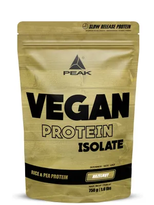 Immagine prodotto di Proteine vegane - 750 g : Nocciola I polvere I proteine vegetali multicomponente I proteine I proteine del pisello I proteine del riso I alto contenuto proteico I costruzione muscolare I mantenimento muscolare I edulcorante da stevia I senza ingegneria genetica I senza glutine