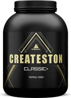 Produktbild von Createston Classic+ - 3090g : Tropical Punch I Pulver + Kapseln I Post Workout I ALL in One Vollversorgung I Protein (Eiweiß/Eiweiss) -  (Whey Isolat I Whey Hydrolysat I Collagen) I Aminosäuren I Creatin (Kreatin) I Kohlenhydrate I Pflanzenextrakte (Tribulus Terrestris I Fenugreek ) I Muskelaufbau I Gewichtszunahme