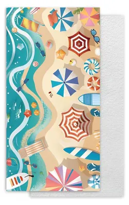 Produktbild von Schnelltrocknendes Mikrofaser Strandhandtuch 100 x 180 cm