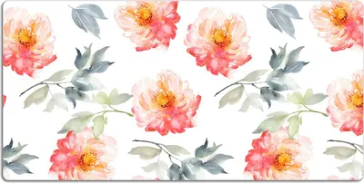 Produktbild von Schreibtischmatte Tischunterlage 90x45 cm Mauspad - Frühlingsblumen