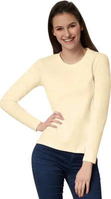 Produktbild von Langarm-Shirt Frauen - beige, M