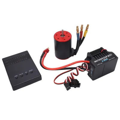 Obrázek produktu pro RC střídavý motor ESC Combo,RC ESC Motor Combo,Střídavý motor a ESC,80A ESC,3650 3100KV motor,RC díly pro auta