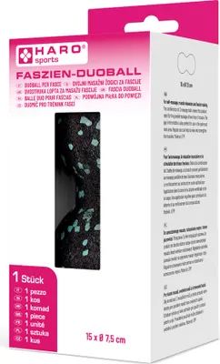 Produktbild von HARO Faszien-Massage-Duoball schwarz/mint