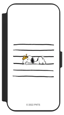 Produktbild von NIVOCASE Klapphülle für Apple iPhone 13  Handyhülle aus Kunst Leder NIVOflip schwarz Hund Peanuts Snoopy