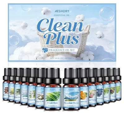 Produktbild von Set aus 14 x 5ML Reinen Ätherischen Ölen - Für Diffusoren und Kerzen