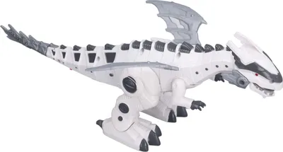 Obrázek produktu pro Elektrická zvířecí hračka, na nohou, blikající, simulace zvuku, Tyrannosaurus Rex, mechanický dinosaurus, bílá barva