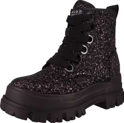 Image de Buffalo Femme Élégante Bottines Aspha Lace UP Hi Vegan 1622144 Noir
