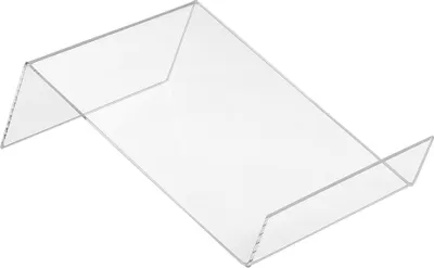 Produktbild von DIN A5 Buchstütze Flach aus Acrylglas - Zeigis® / Buchständer / Warenstütze / Warenträger / Warenpräsentation / Produktpräsentation