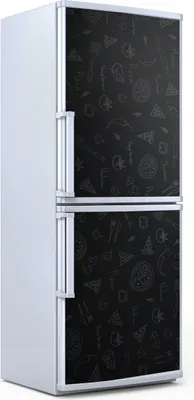 Produktbild von Kühlschrankdekoration  60x180 cm  Aufkleber auf dem Kühlschrank - Pizza Italy Essen