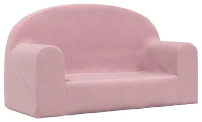 Produktbild von vidaXL Kindersofa 2-Sitzer Rosa Weich Plüsch