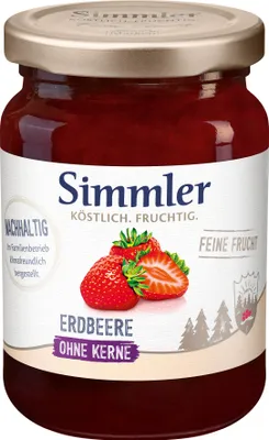 Produktbild von Simmler Feine Frucht Erdbeere 225g