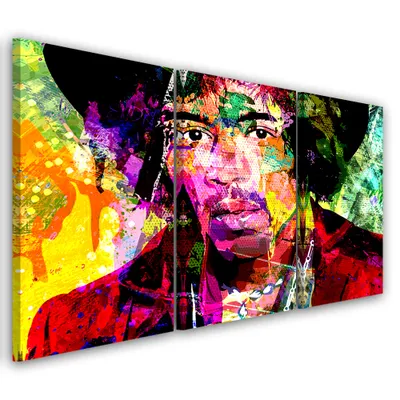 Immagine prodotto di Trittico su tela persone colorate 60x40 cm Feeby colore quadro da parete pronto per essere appeso