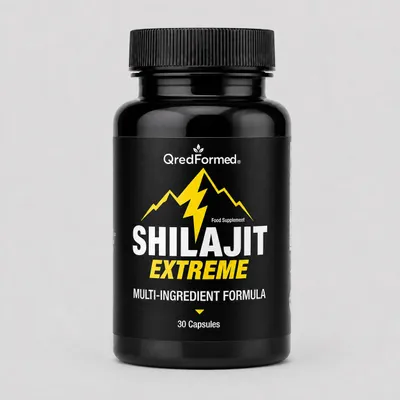 Zdjęcie produktu dla SHILAJIT Extreme – Kompleksowa formuła dla witalności i dobrego samopoczucia – 30 kapsułek, Obraz wygenerowany przez AI