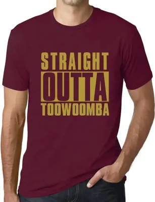 Produktbild von Herren Grafik T-Shirt Direkt aus Toowoomba – Straight Outta Toowoomba – Öko-Verantwortlich Vintage Jahrgang Kurzarm Lustige Druck Geburtstag Geschenk