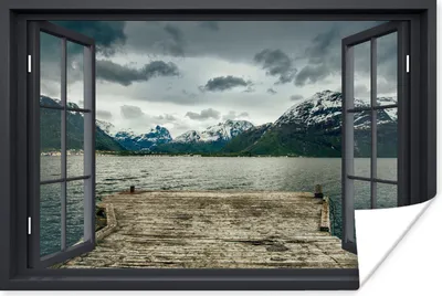 Produktbild von MuchoWow® Poster Aussicht - Berg - See 30x20 cm - Plakate - Print