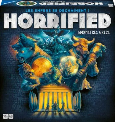 Zdjęcie produktu dla Gra Strategiczna Ravensburger Horrified Monstres Grecs, Kooperacyjna, Mitologia Grecka, Gra Rodzinna