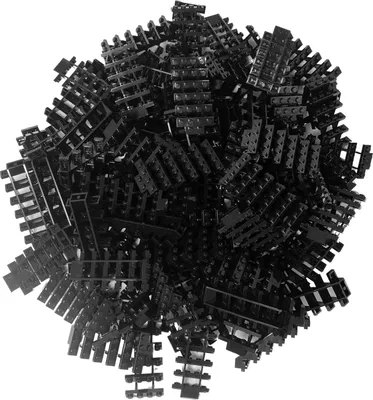 Obrázok produktu pre LEGO® 7x4x6 Mestské schody čierne - 30134 NOVINKA! Množstvo 25x