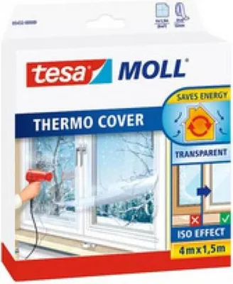 Image de tesa film d'isolation de fenêtre tesamoll® Thermo Cover transparent 1.5 x 4.0 m