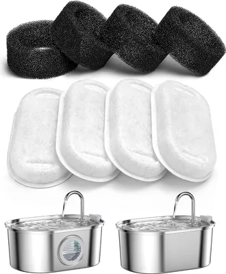 Produktbild von Katzenbrunnenfilter 4er-Pack, Dreifachfiltration, Kompatibel Mit S2