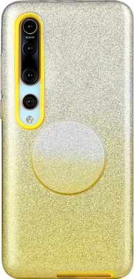 Produktbild von Für XIAOMI CC9E/A3/10 PRO/K20/K20 pro Handy Case Gradient Farbe Glitzer Pulverabdeckung mit Airbag Bracket gelb