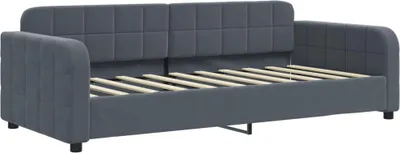 Immagine prodotto di vidaXL Letto da giorno grigio scuro 90x190 cm in velluto