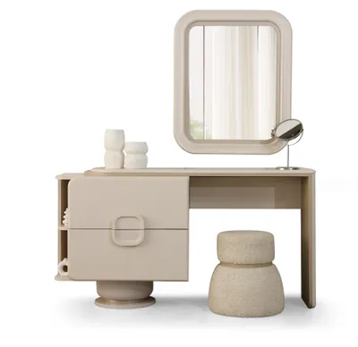 Produktbild von Eleganter Schminktisch mit Spiegel für stilvolles Schlafzimmer