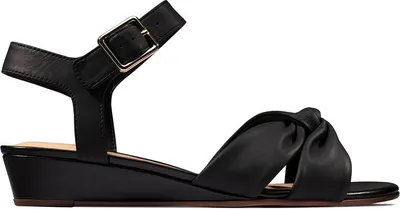 Zdjęcie produktu dla Czarne skórzane sandały damskie CLARKS Sense Strap 36
