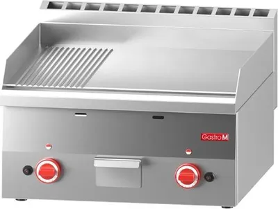 Produktbild von Gastro M 600 Gasgrillplatte 60/60Ftrg 2/3 Glatt Und 1/3 Gerillt