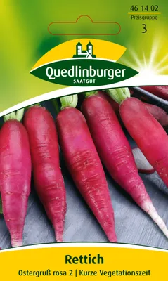 Produktbild von Rettich Ostergruß rosa 2 | Rettichsamen von Quedlinburger