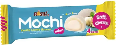 Obrázek produktu pro Royal Family Mochi Vanille Snack Riegel Soft Chewy verpackt 40g