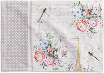 Immagine prodotto di Tovagliette pasquali, 100% cotone, set da 4 pezzi, 33x48 cm, decorative, lavabili