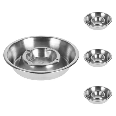 Aschenbecher Edelstahl Windaschenbecher Tischaschenbecher Ø13cm