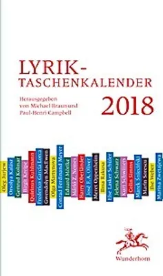 Produktbild von Taschenkalender 2018 Lyrik: 52 Gedichte und Kommentare von 17 Dichtern