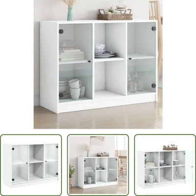 Produktbild von The Living Store Sideboard Weiß 101,5x37x75,5 cm Holzwerkstoff