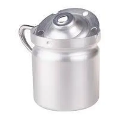 Aluminium Milchkocher 10 cm Ø 0,6 L silber rund