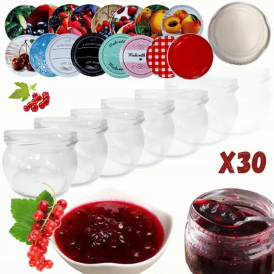 Produktbild von Wamar-Sosenka 30er Set 260ml Gläser mit Deckel Marmelade
