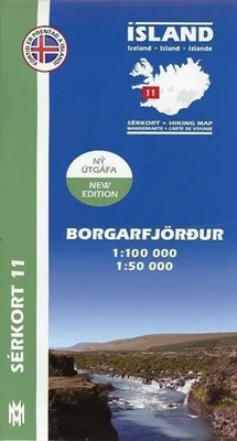 Produktbild von Island Serkort 11 Borgarfjordur 1 : 100 000