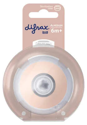 Image de LOVI Tétine dynamique pour biberon Mammafeel - Taille M - Blanche | par Difrax