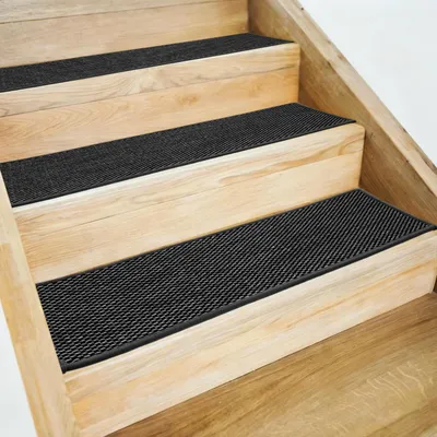 5 Antirutsch-Treppenmatten 20x55 cm selbstklebend Polyester
