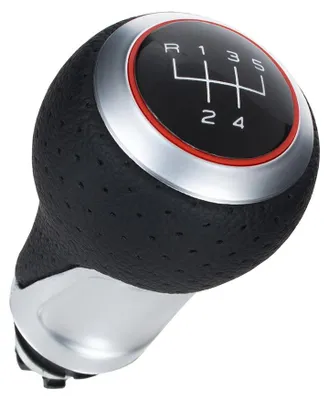 Image de Audi A3 8L 96-03 S-LINE Pommeau de levier de vitesses 5 rapports NOIR + ARGENT (R en haut)
