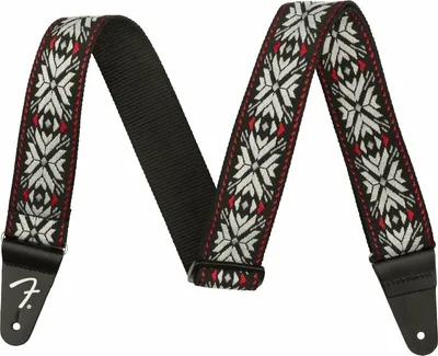 Produktbild von Fender Pasadena Woven Strap Textilgurte für Gitarren Red Snowflake
